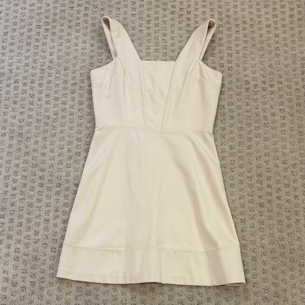 Amanda Uprichard Cream Mini Dress